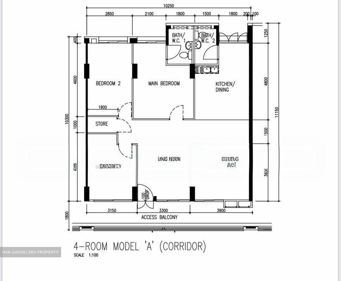 Blk 230B Tampines Street 24 (Tampines), HDB 4 Rooms #584458101
